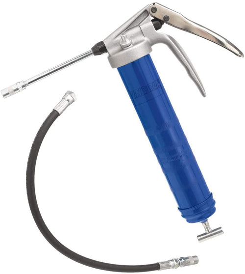 Lincoln Industrial 1134 Extra Heavy Duty Pistol Grip Grease Gun Includes 18 Inch Whip Hose with Grease Coupler and 6 Inch Rigid Extension - MPR Tools & Equipment