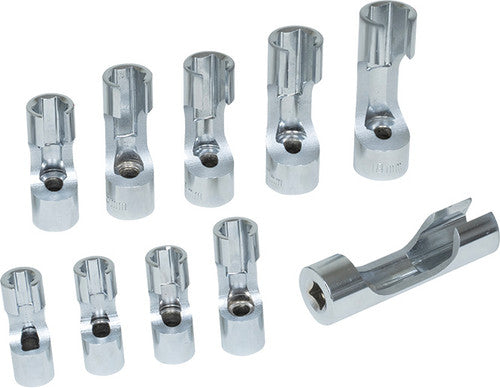 Lisle 12030 10pc Flare Nut Sensor Socket Set, 10mm-19mm - MPR Tools & Equipment