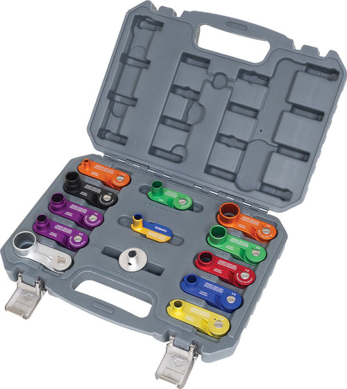 Lisle 39480 13-PC ALUMINUM SPRING LOADED DISCONNECT SET - MPR Tools & Equipment