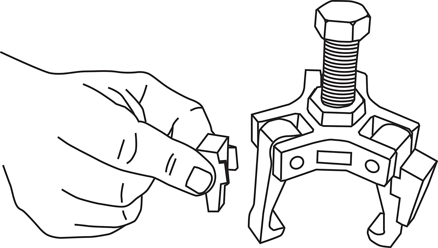 Lisle 51450 Harmonic Damper Pulley Puller - MPR Tools & Equipment