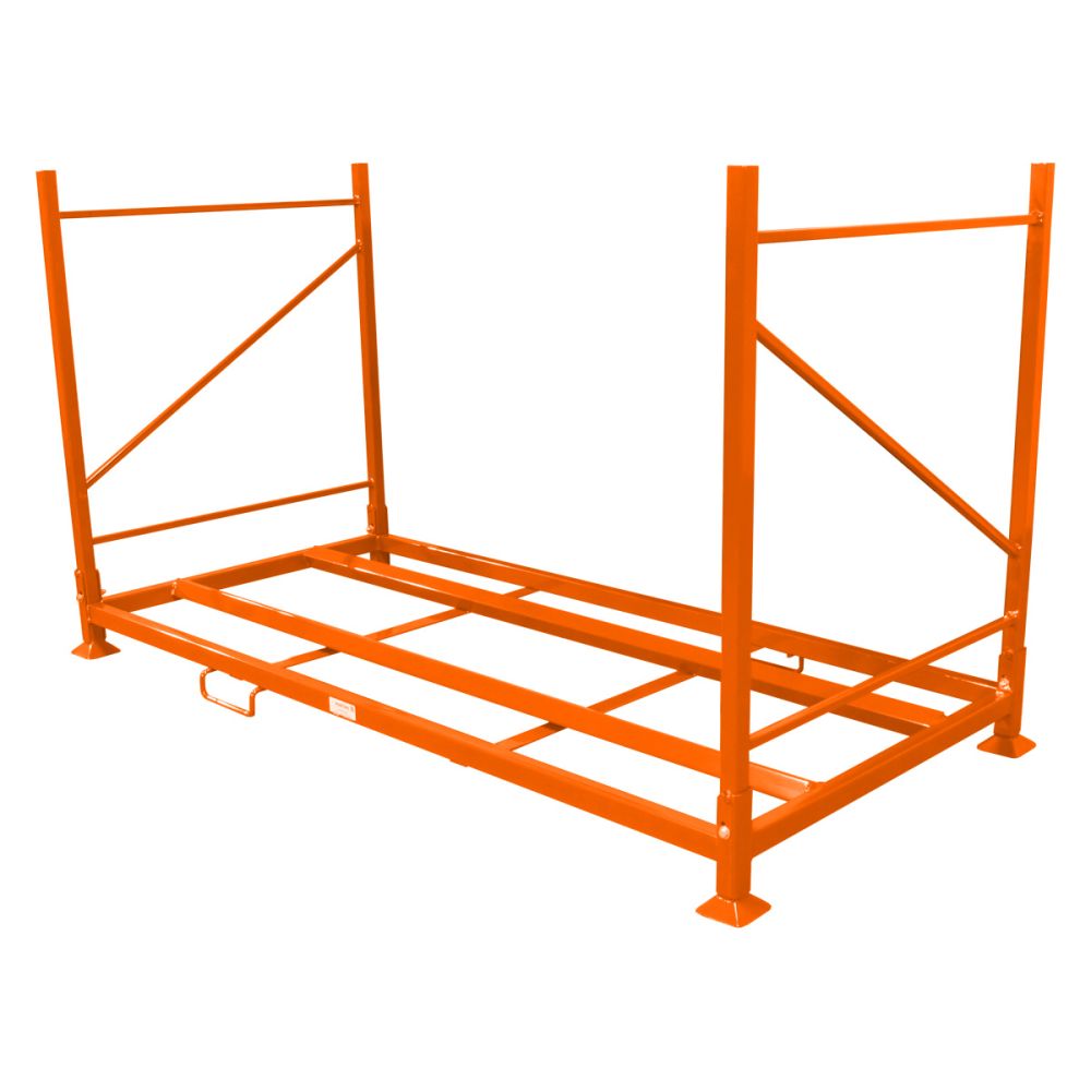 Martins Industries MAR-11 Truck and Bus Tire Folding Rack shown empty with folding side panels extended
