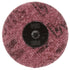 3M 7486 Scotch-Brite Roloc Surface Conditioning Disc, 3 in, Medium, Maroon, Aluminum Oxide