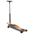 Martins Industries MFJ-PL2T 2-Ton Professional Long Reach Floor Jack in grey and orange, full side view