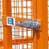 Martins Industries MIC-AUHD-82 Tire Inflation Cage close-up of door safety latch and lock mechanism