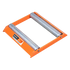 Martins Industries MIC-ROLLER Tire Inflation Cage Roller Kit - orange powder-coated steel frame with dual metal rollers