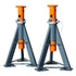 Martins Industries MJS-12T 13.2-Ton Professional Jack Stands pair, gray and orange all-steel construction
