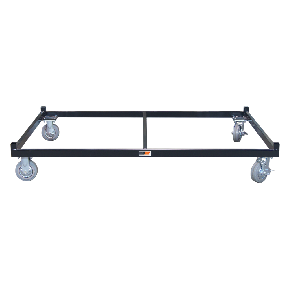 Martins Industries MLTFD-D Dolly for MLTFD Tire Rack front view with 4 swivel casters