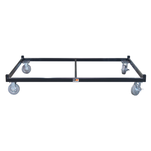 Martins Industries MLTFD-D Dolly for MLTFD Tire Rack front view with 4 swivel casters