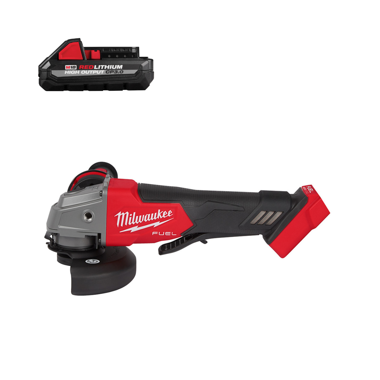 Milwaukee 2880-20 M18 FUEL 4-1/2" / 5" Grinder Paddle Switch + FREE Milwaukee 48-11-1835 M18 CP3.0 Battery
