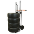 Martins Industries MSTC Tire Rider Standard Tire Cart loaded with four stacked tires