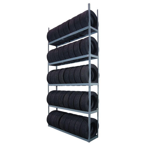 Martins Industries MTSR-5 5-Tier Tire Storage Rack for Passenger & Light Truck Tires, Gray Steel, 45-Tire Capacity