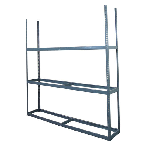 Martins Industries MTSR-3 3-Tier Tire Storage Rack empty steel frame assembly view