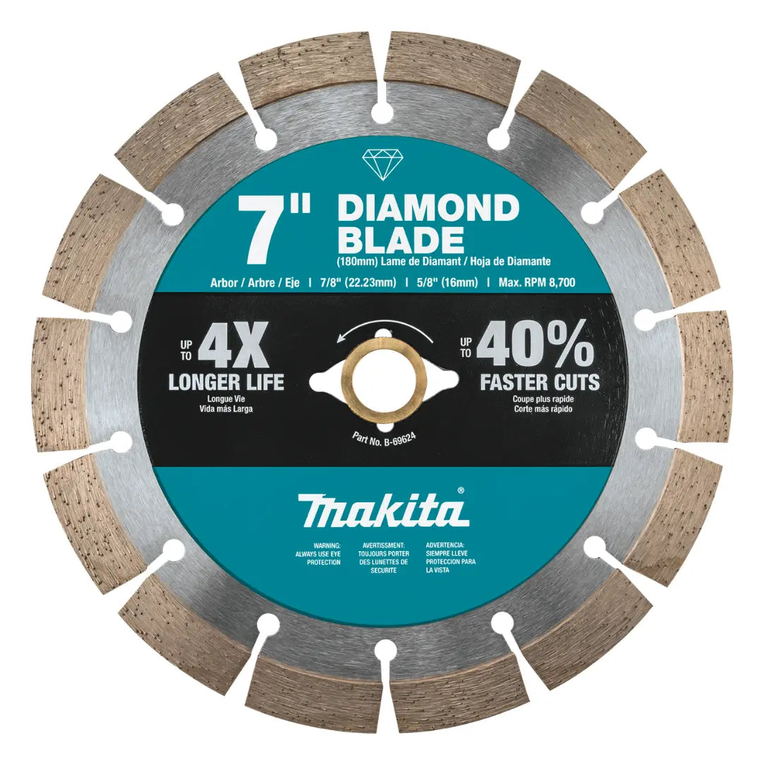 Makita B-69624 7" Segmented Diamond Blade, General Purpose