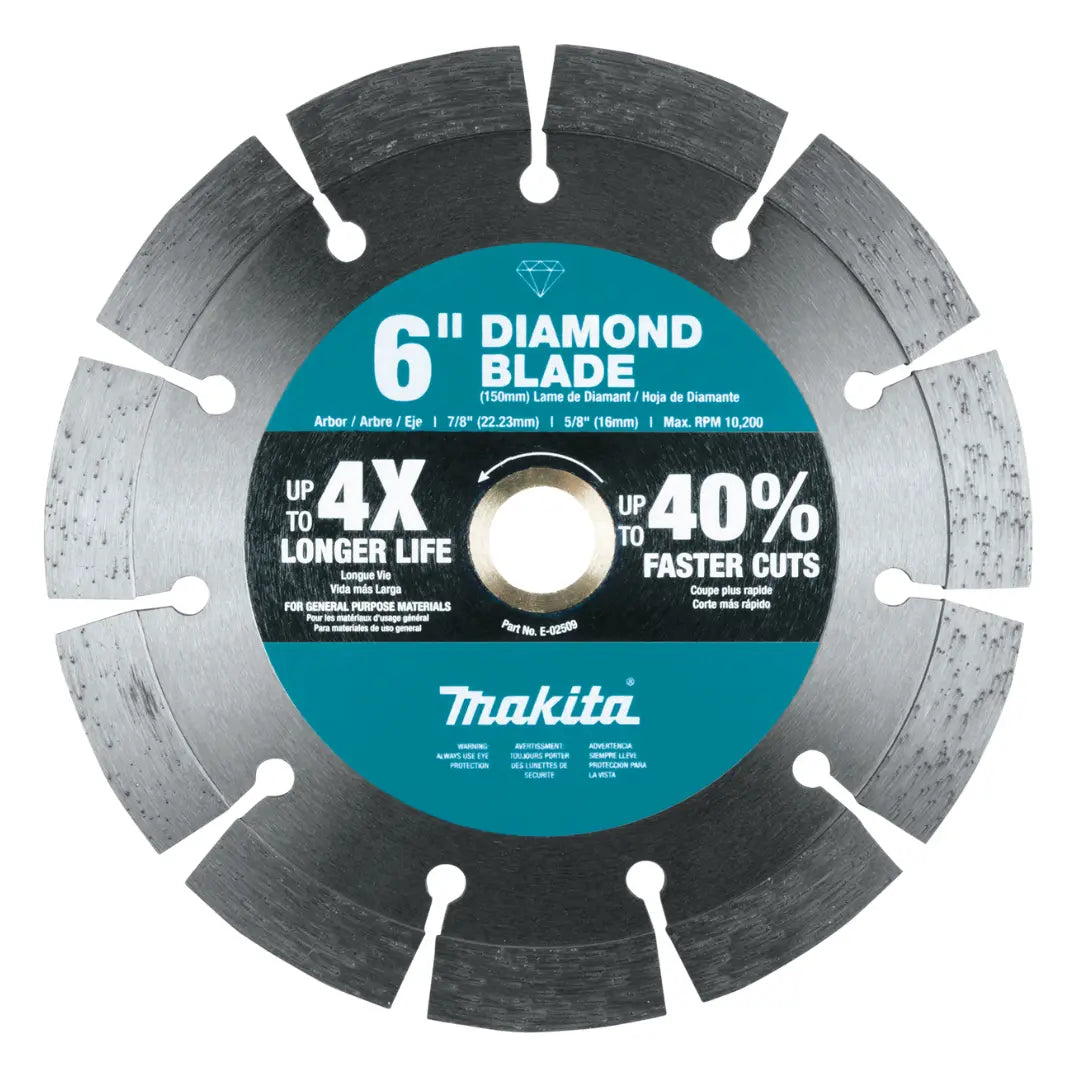 Makita E-02509 6" Segmented Diamond Blade, General Purpose