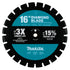 Makita E-02543 16" Segmented Diamond Blade, Dual Purpose