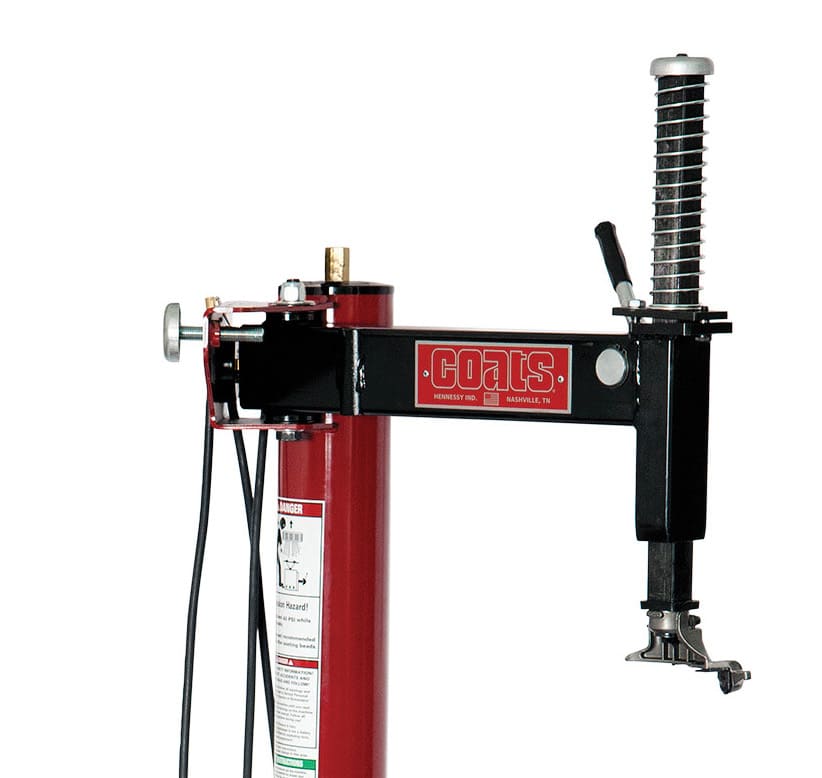 Coats RC-45 manual swing arm and Duckhead mount/demount tool detail