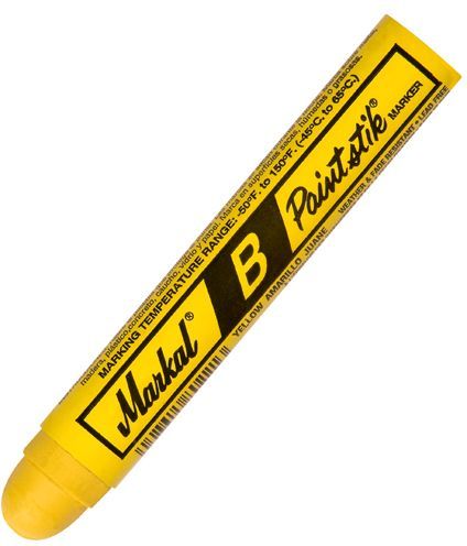 Markal Markers 80221EA Paintstik Markers. Led Free Non-Toxic. Yellow - MPR Tools & Equipment