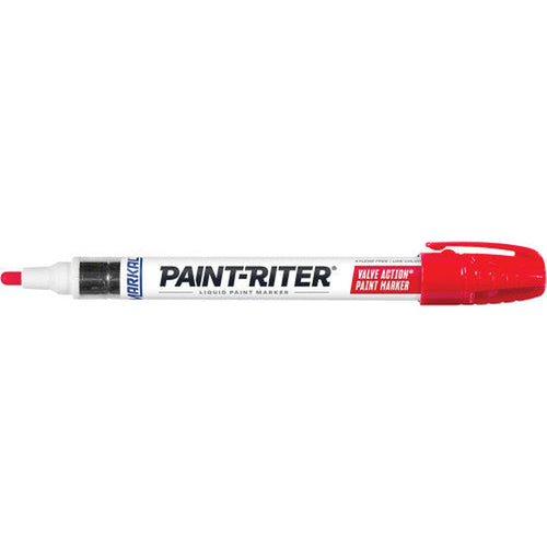 Markal Markers 96822EA VALVE ACTION PAINT MARKER, RED - MPR Tools & Equipment