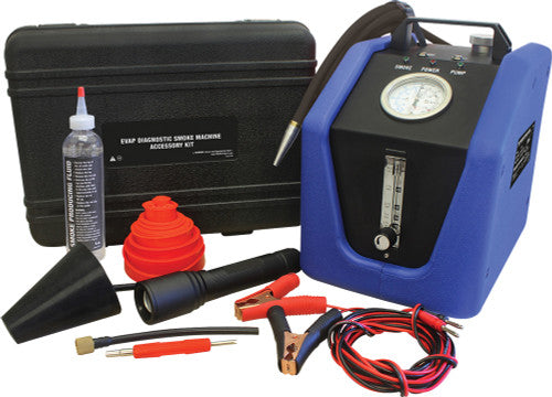 Mastercool 43060-EV EVAP DIAGNOSTIC SMOKE MACHINE WITH BUILT-IN COMPRESSOR, 0.5 PSI REGULATED - MPR Tools & Equipment