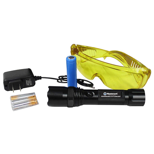 Mastercool 53518-UV Rechargeable True UV Flashlight - MPR Tools & Equipment