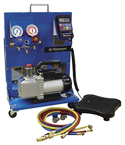 Mastercool 91585-B Portable Charging Station With 6 CFM Economy Vacuum Pump - MPR Tools & Equipment