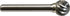 Mastercut SD-5NX NX Series SD - Ball Bur for Stainless Steel, 1/2" Cutting Diam., 2-1/4" OAL, 1/4" Shank - MPR Tools & Equipment