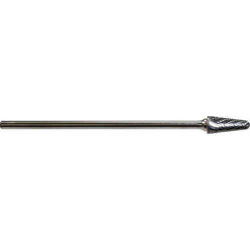 Mastercut SL-4L6DC 1/2 Diameter Doublecut SL Radius Cone Shape Burs - 14 Degree - MPR Tools & Equipment