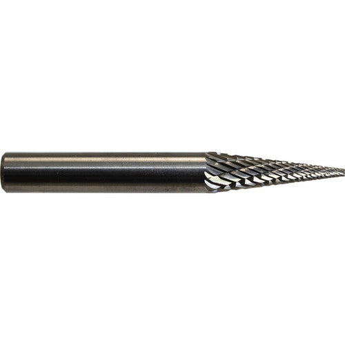 Mastercut SM-2DC 1/4 Diameter Doublecut SM Pointed Cone Shape Burs - 14 Degree - MPR Tools & Equipment