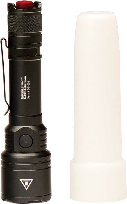 Maxxeon 04010 1200 LUMENS SEARCHPOINT RECHARGEABLE FLASHLIGHT WITH LIGHT DIFFUSER, WHITE, GREEN, RED & FLASHING MODES - MPR Tools & Equipment