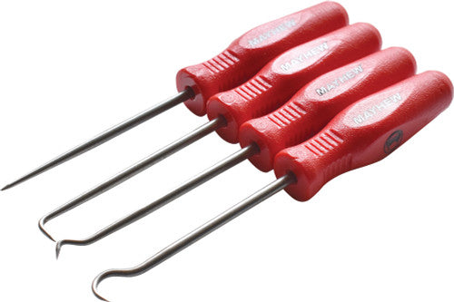 Mayhew Tools 31098 4-PC MICRO HOOK & PICK SET, 5" LONG - MPR Tools & Equipment