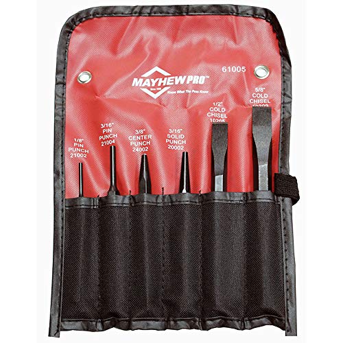 Mayhew Tools Pro 61005 Punch and Chisel Kit 6 pieces - MPR Tools & Equipment