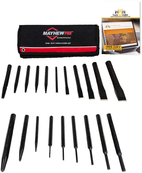 Mayhew Tools Punch and Chisel 20-piece Set - MPR Tools & Equipment