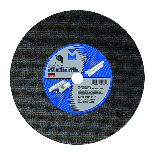 Mercer M602100-10 (10) Chop Saw Wheel 14" X 3/32" X 1" - MPR Tools & Equipment