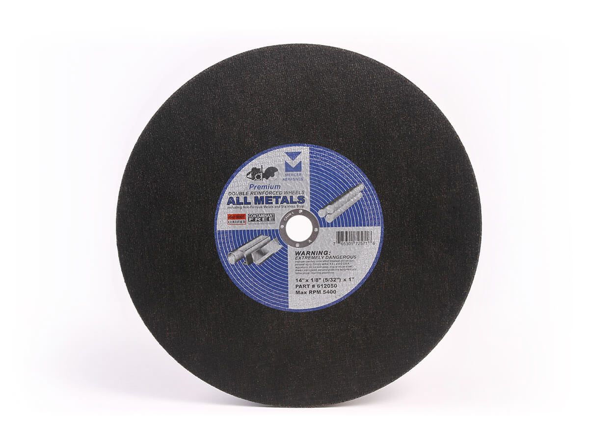 Mercer M612050 Gas Saw Wheel 14" X 1/8"(5/32) X 1" - MPR Tools & Equipment