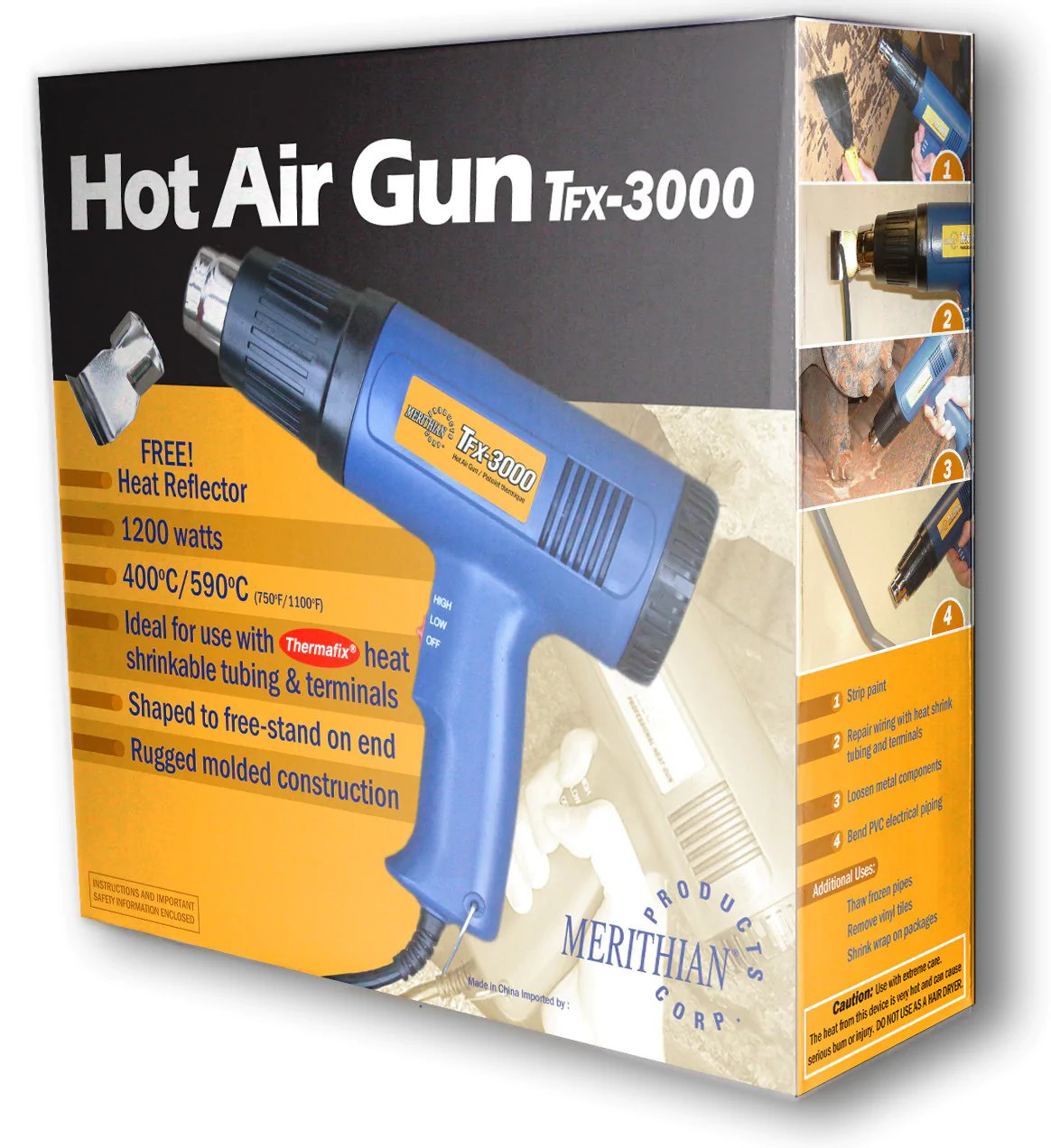 Merithian MRTFX3000 2 Stage Electronic Heat Gun - MPR Tools & Equipment