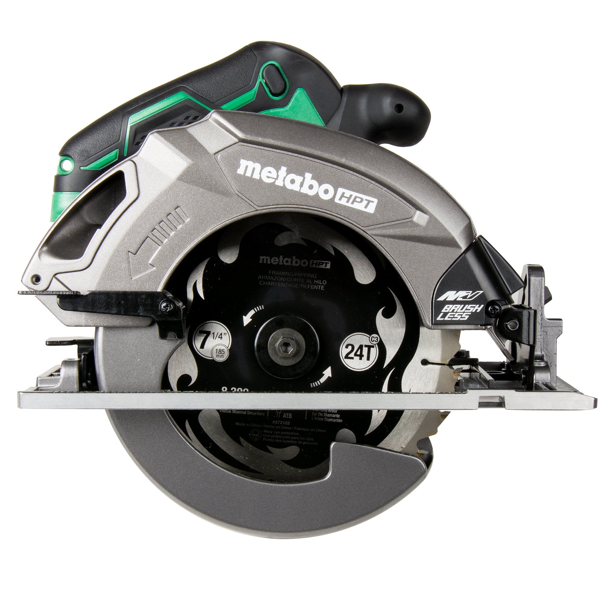 Metabo HPT C3607DAQ4 MultiVolt 36V 7-1/4-in Cordless Circular Saw Tool Body Only - MPR Tools & Equipment