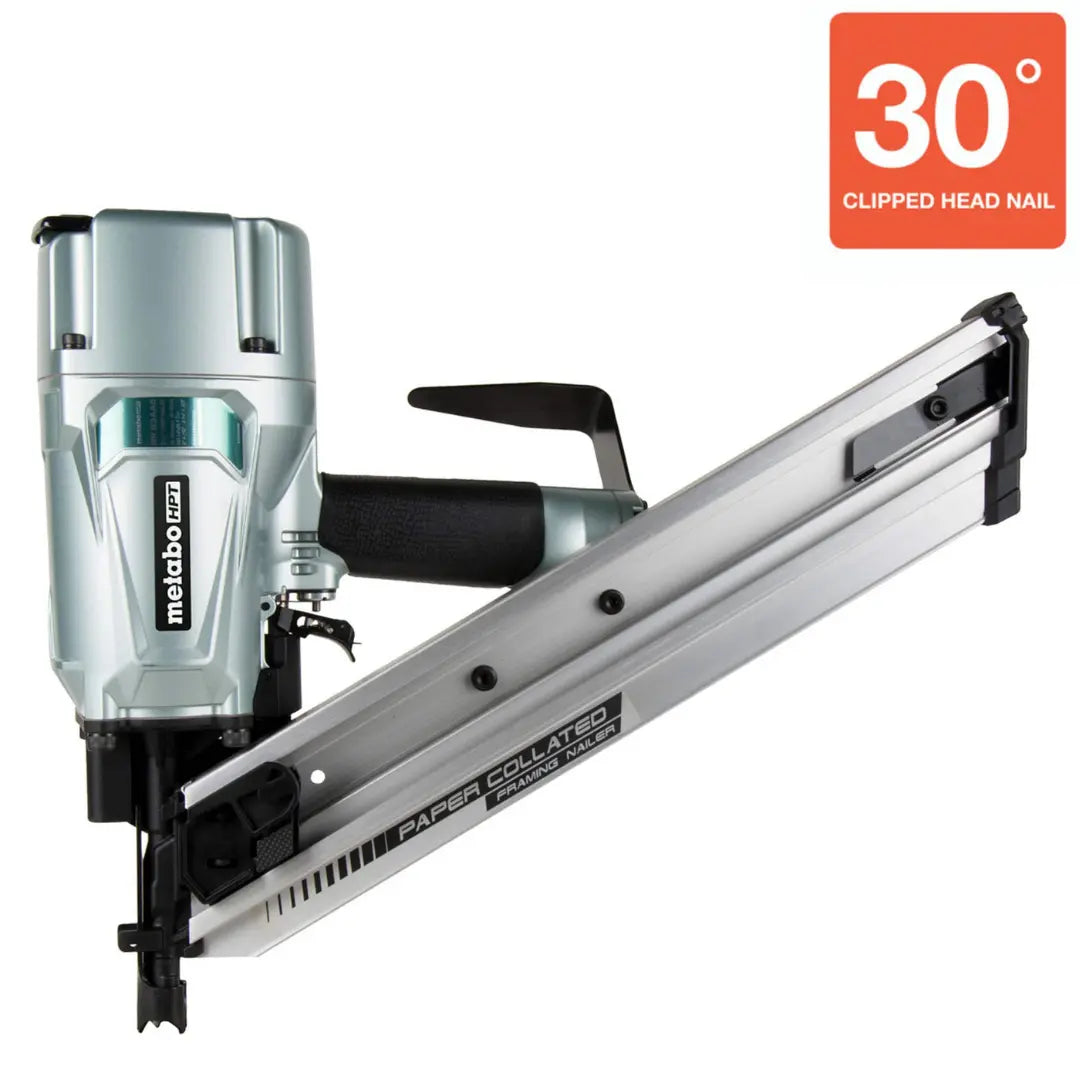 Metabo HPT NR83AA5M 3-1/4 in. 30 Degree Paper Strip Framing Nailer