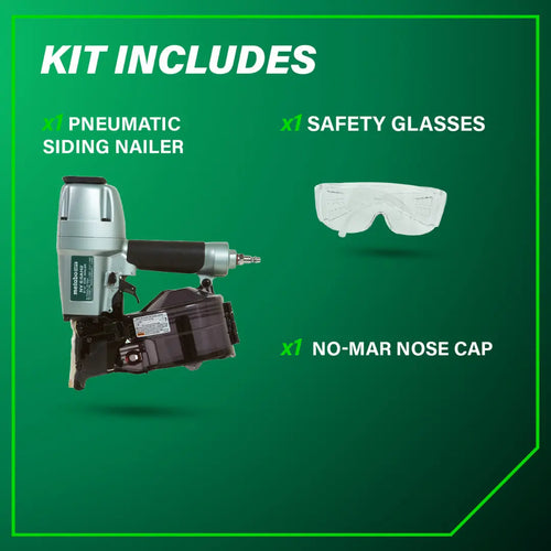 Metabo HPT NV65AH2M 2-1/2 in. 15 Degree Coil Siding Nailer