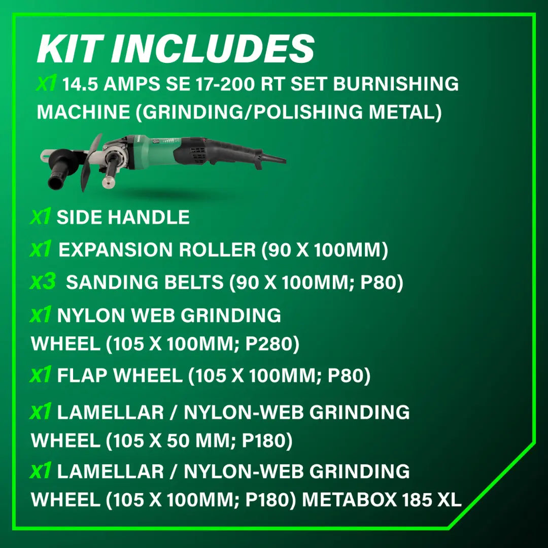 Metabo HPT SE 17-200 RT 646259620 Burnishing Machine Kit