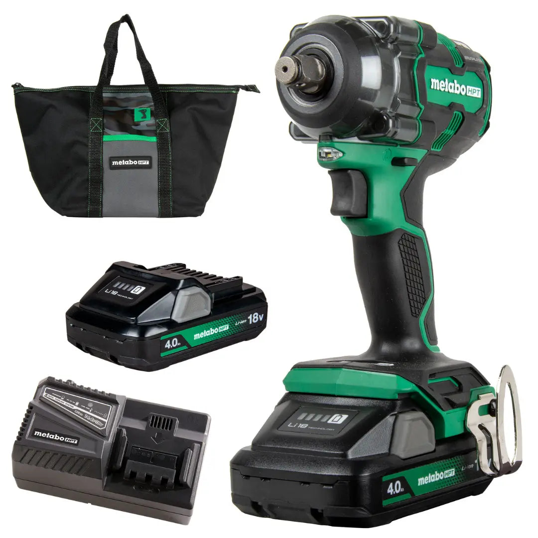 Metabo HPT WR18DHM 18V MultiVolt Brushless 1/2 in. Impact Wrench Kit