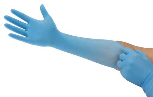 Microflex 93243080 Extra Long Nitrile Disposable Glove, Medium - MPR Tools & Equipment