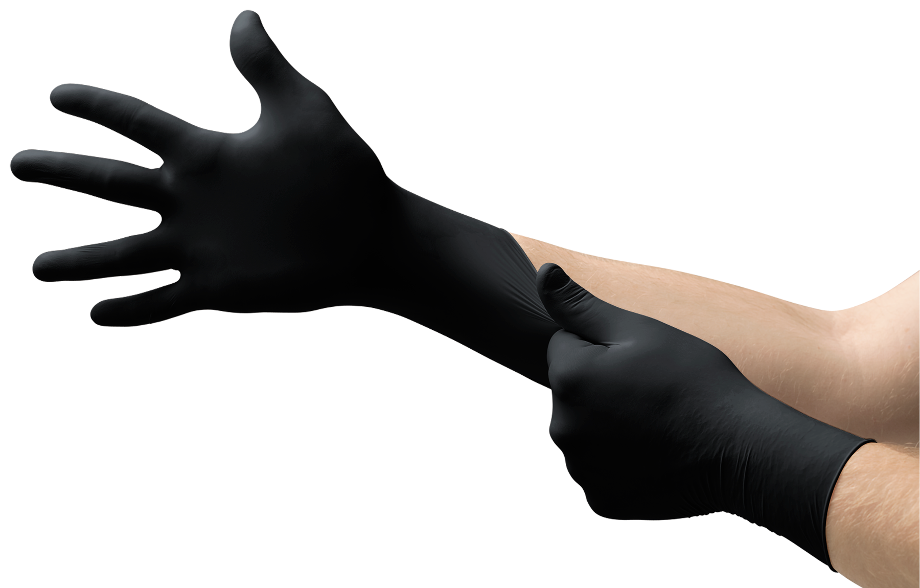 Microflex BD1002PFM Black Dragon Powder Free Latex Exam Gloves, Medium - MPR Tools & Equipment