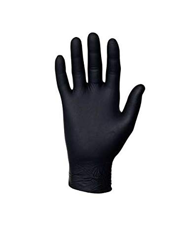 Microflex MK-296-XS Black Disposable Nitrile Gloves Latex-Free Size Extra Small Box of 100 Units - MPR Tools & Equipment