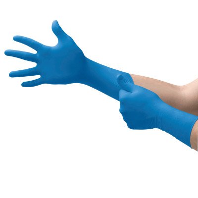 Microflex SG-375-XL-Box Safegrip Exam Gloves, PF Latex, Textured, Extended Cuff, Blue, XL (Pack of 50) - MPR Tools & Equipment