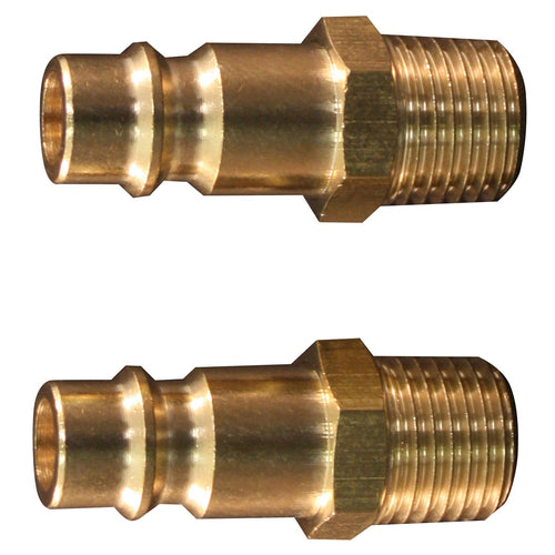 Milton Industries 760 HI-Flo V-Style 1/4" MNPT Brass Plug - MPR Tools & Equipment