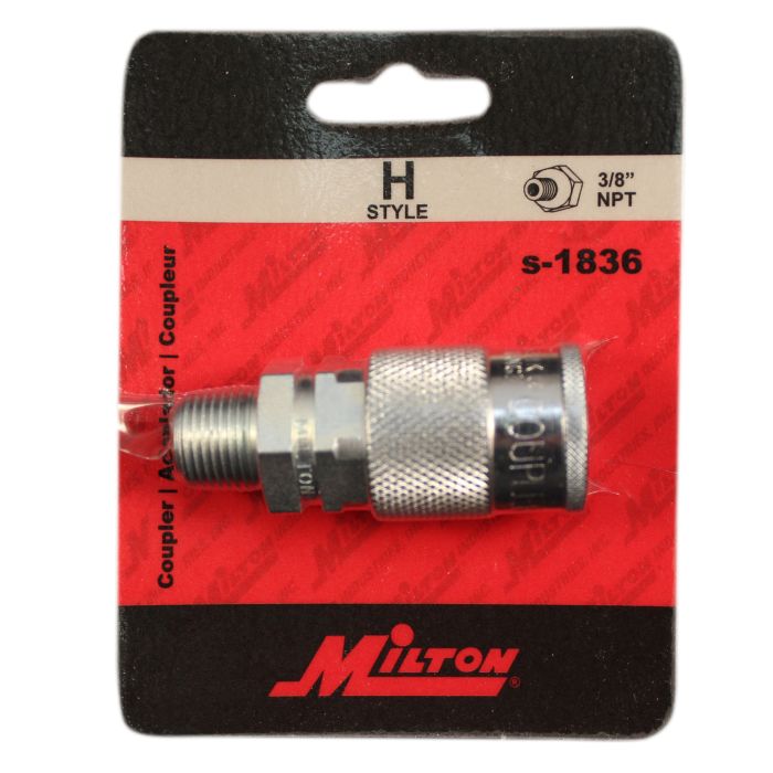 Milton Industries S-1836 3/8" Male Body H-Style - MPR Tools & Equipment