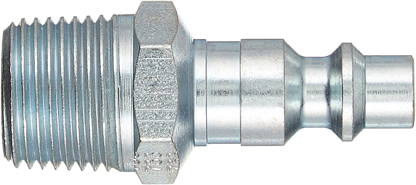 Milton Industries S-733 3/8" Male Plug M-Style, 2/Cd - MPR Tools & Equipment