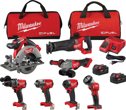 Milwaukee 3697-27 M18 FUEL 7-Tool Combo Kit - MPR Tools & Equipment