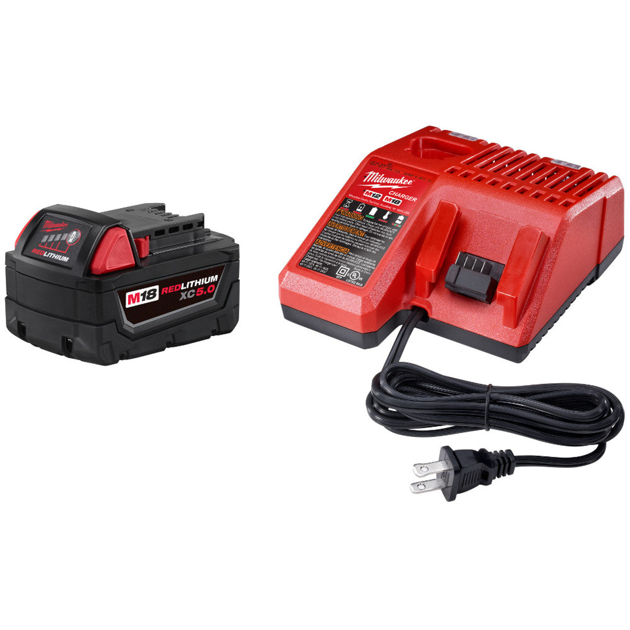 Milwaukee 48-59-1850 M18™ REDLITHIUM™ XC5.0 Starter Kit - MPR Tools & Equipment