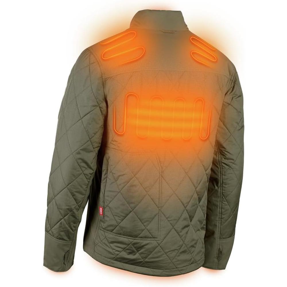 Milwaukee Tool 203OG-21XL M12™ Heated AXIS™ Jacket Kit, Olive Green, X-Large